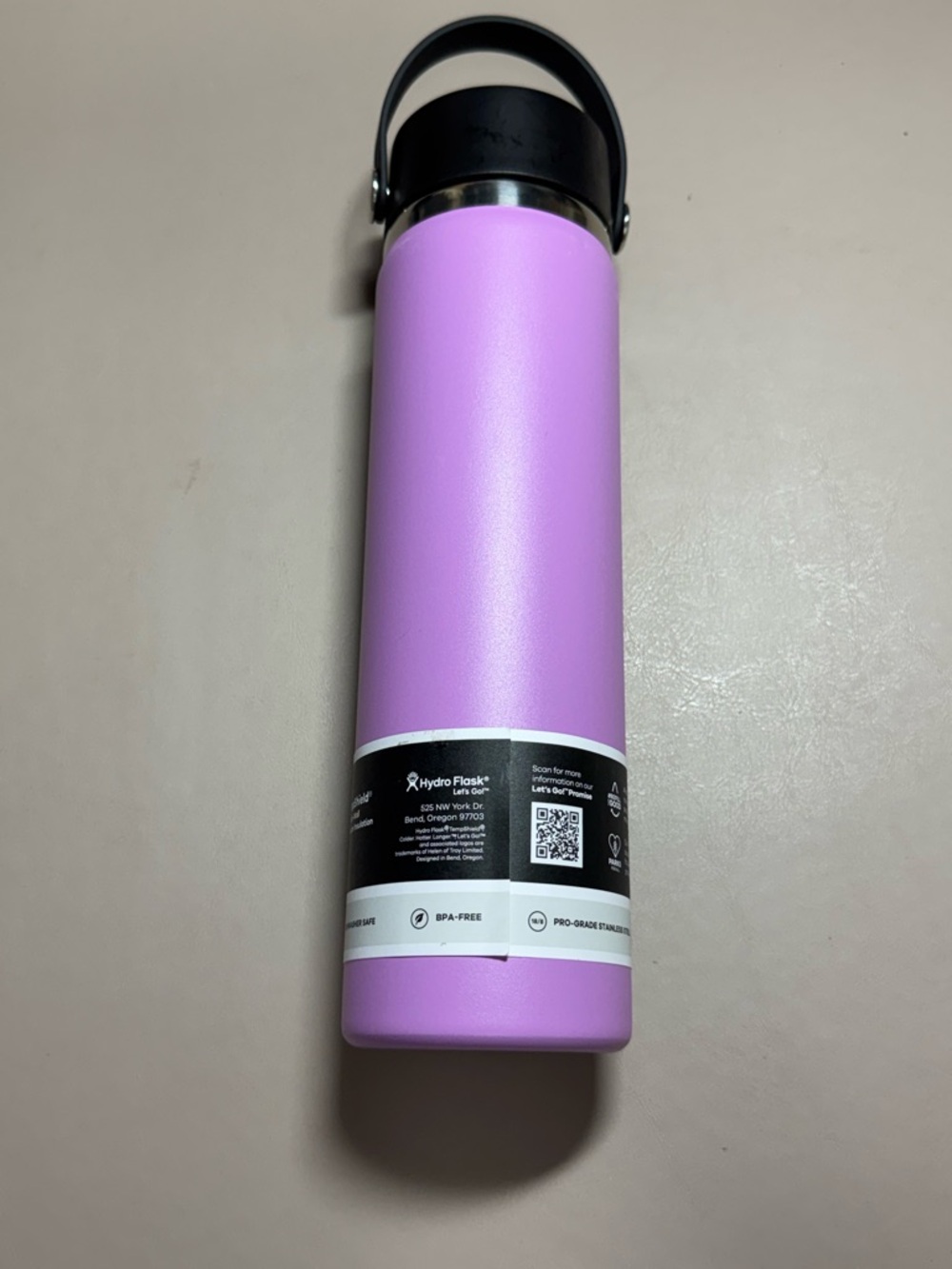 Hydro Flask Anemone Lavender 24oz Wide Flex Straw Bottle - Picture 5 of 6